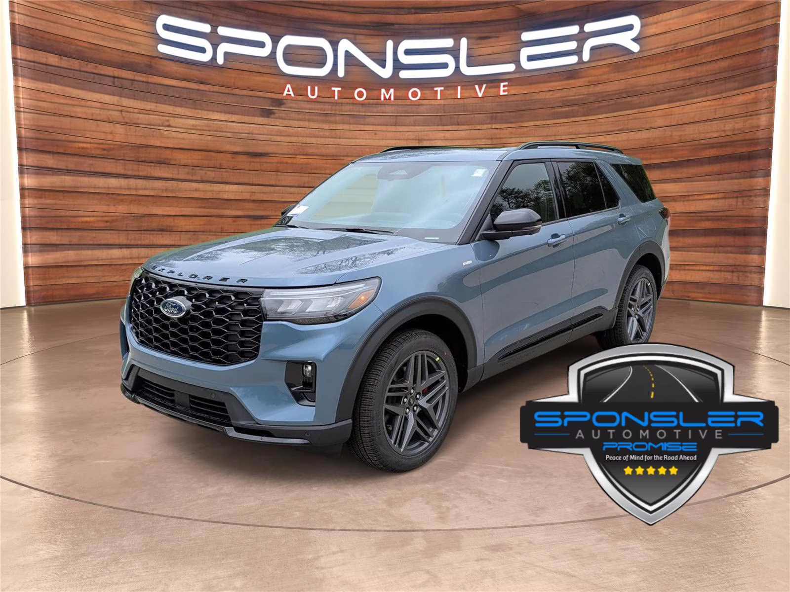2026 Vapor Blue Ford Explorer ST-Line 4X4 SUV