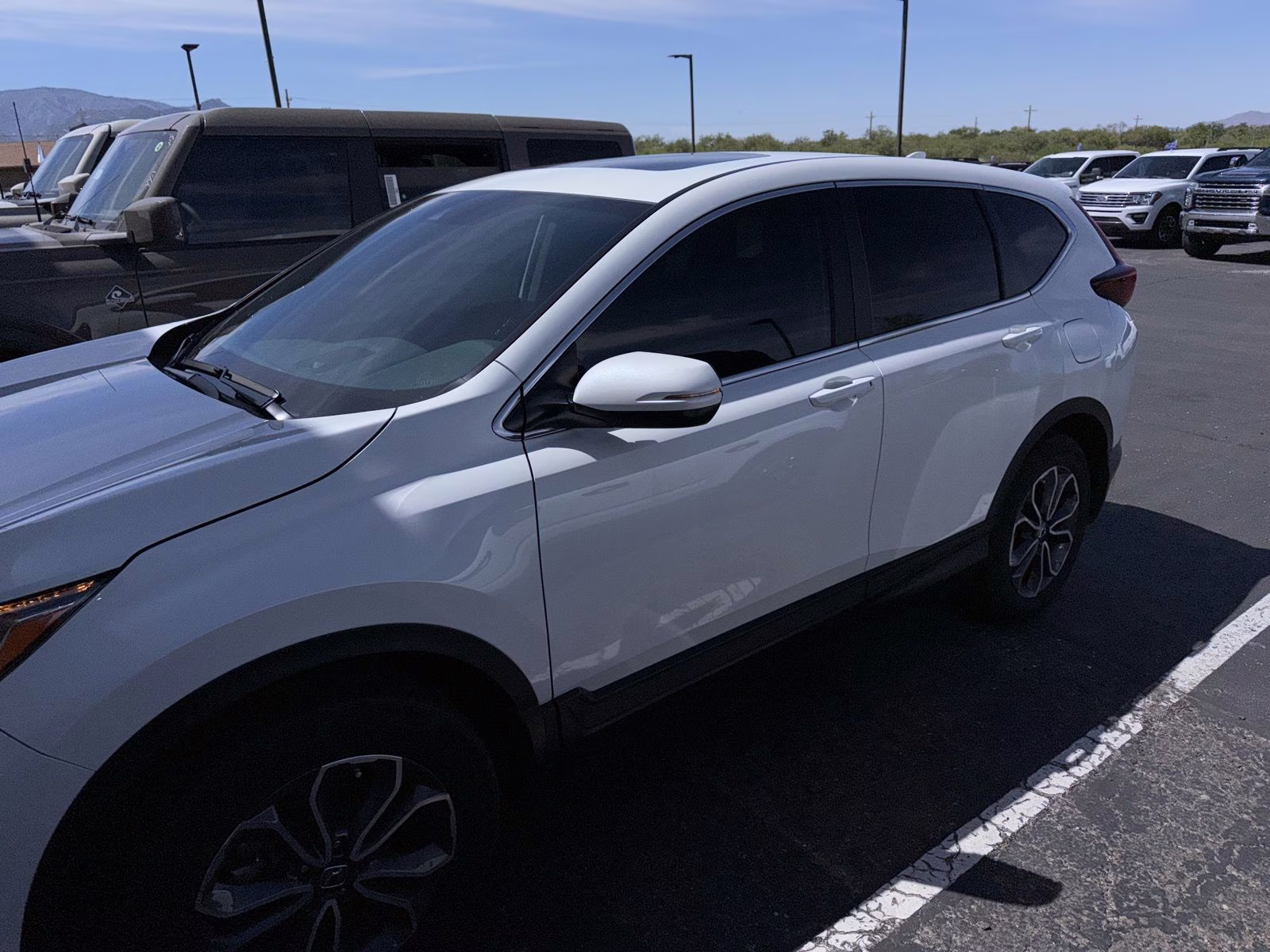 2021 White Honda CR-V EX AWD SUV