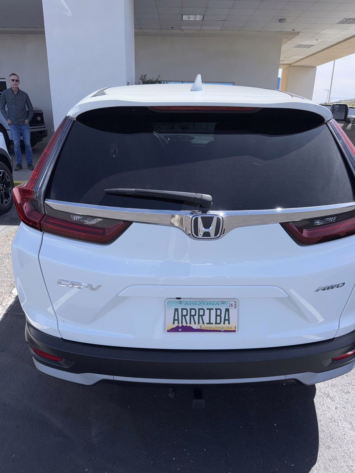 2021 White Honda CR-V EX AWD SUV