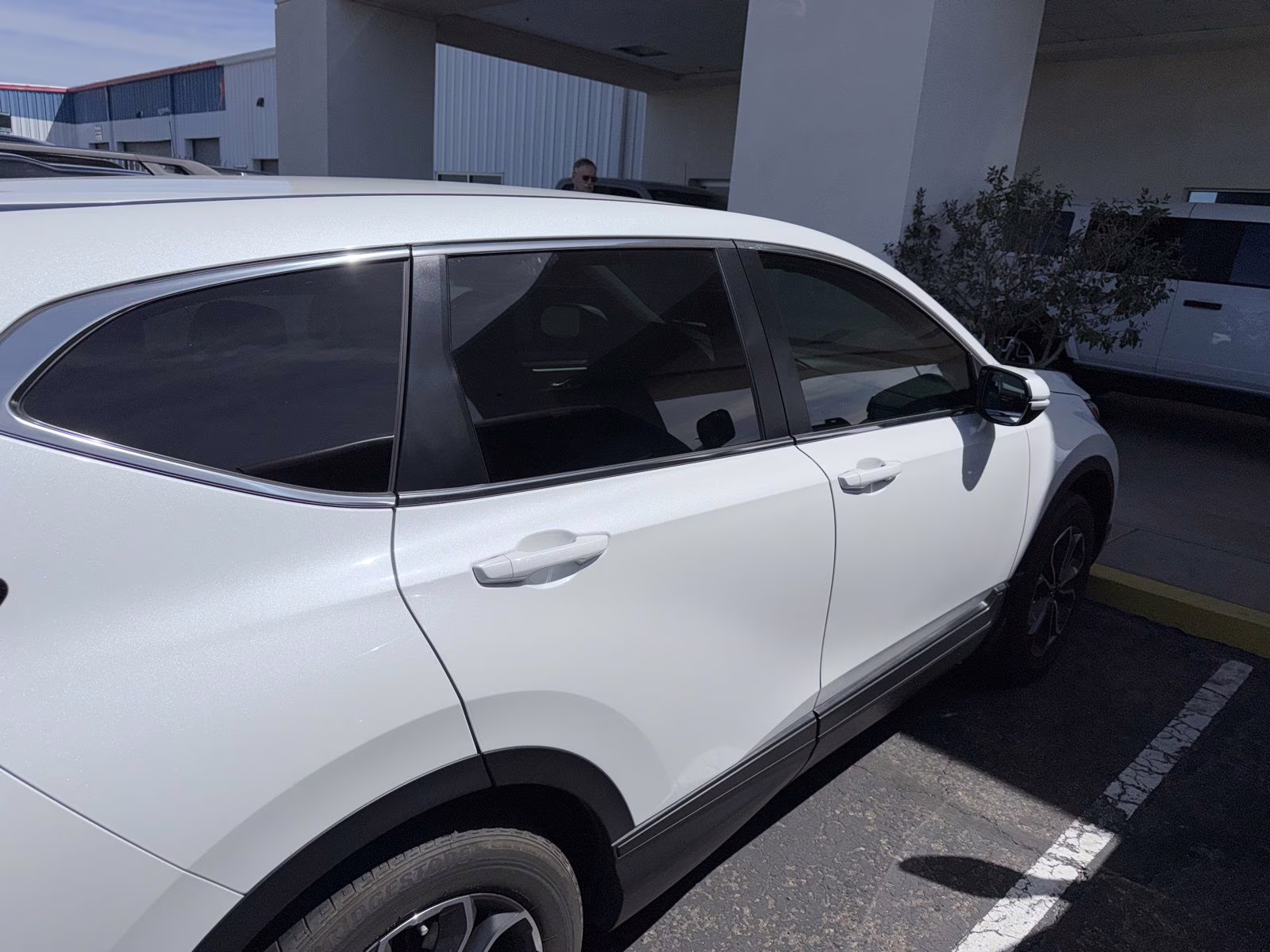 2021 White Honda CR-V EX AWD SUV