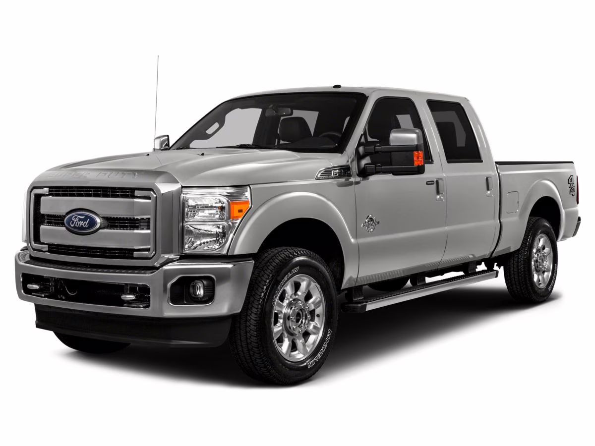 2014 White Platinum Ford Super Duty F-250 SRW Lariat 4X4 Truck