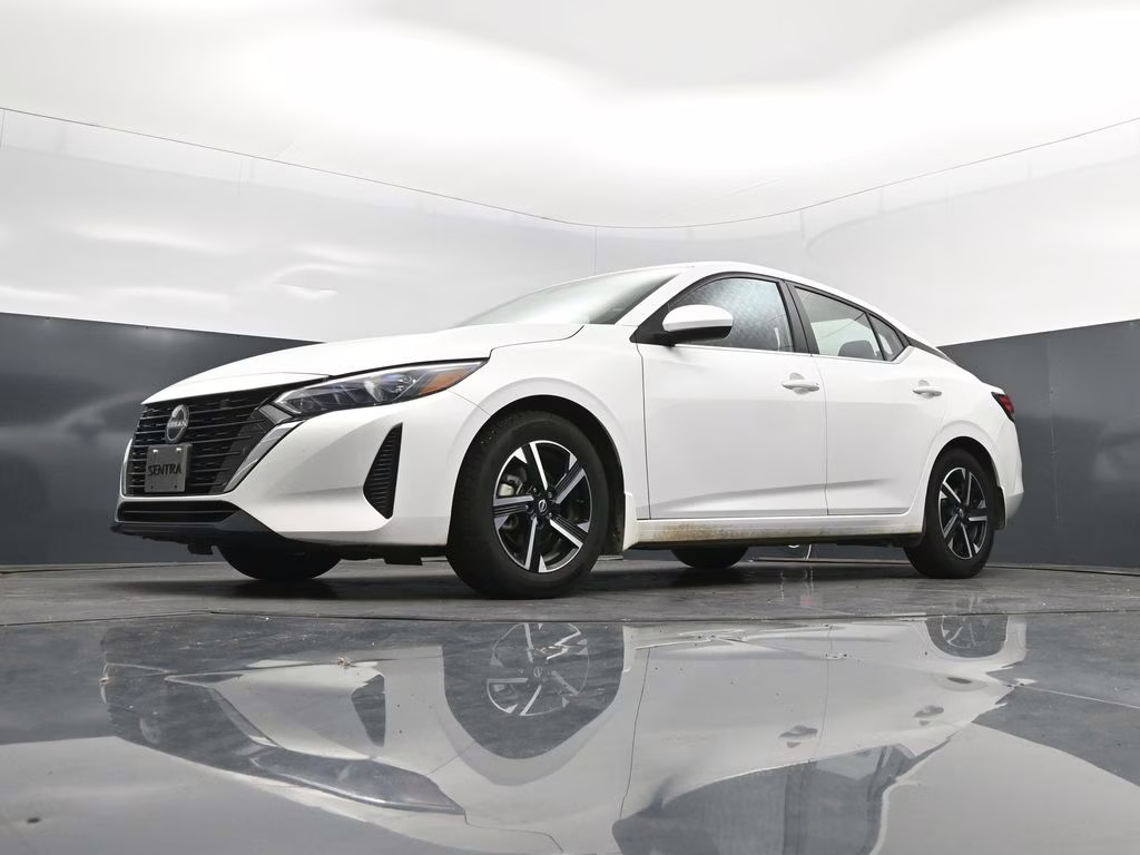 2024 Aspen White Nissan Sentra SV FWD Sedan