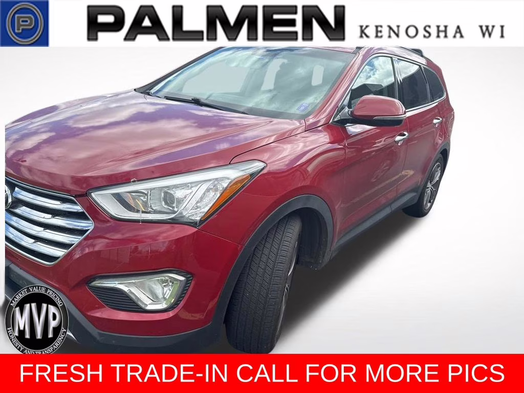 2015 Regal Red Pearl Hyundai Santa Fe GLS AWD SUV