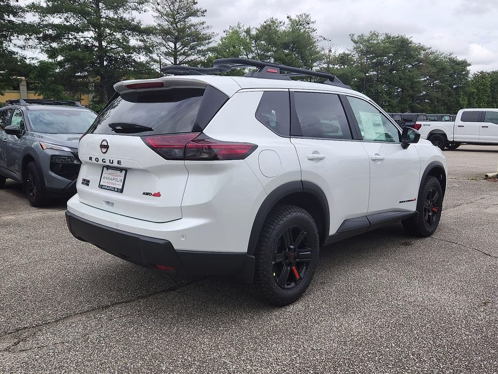 2026 Everest White Pearl Tricoat Nissan Rogue Rock Creek AWD SUV