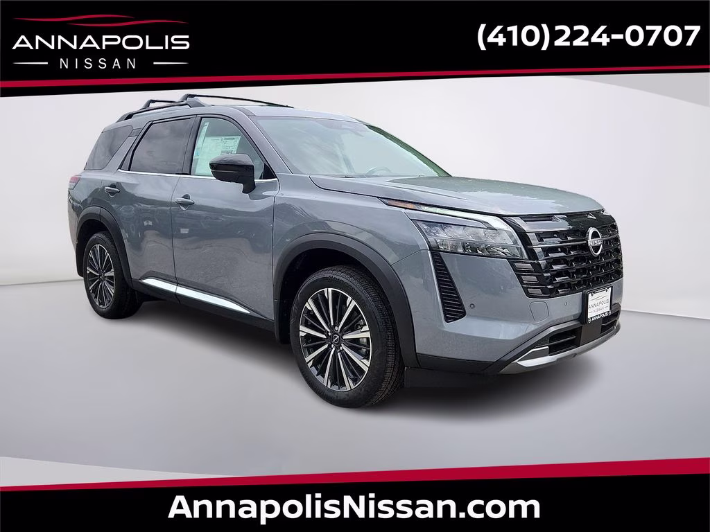 2026 Boulder Gray Pearl Nissan Pathfinder Platinum 4X4 SUV