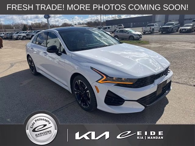 2023 Glacial White Pearl Kia K5 GT-Line AWD Sedan