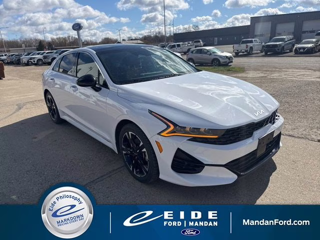2023 Glacial White Pearl Kia K5 GT-Line AWD Sedan