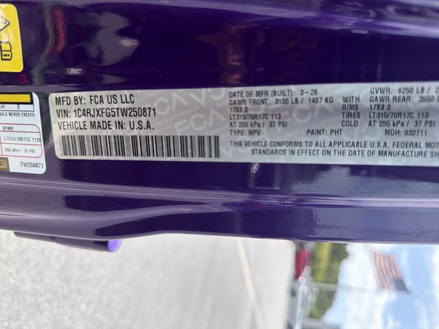 2026 Reign Jeep Wrangler Rubicon X 4X4 Convertible