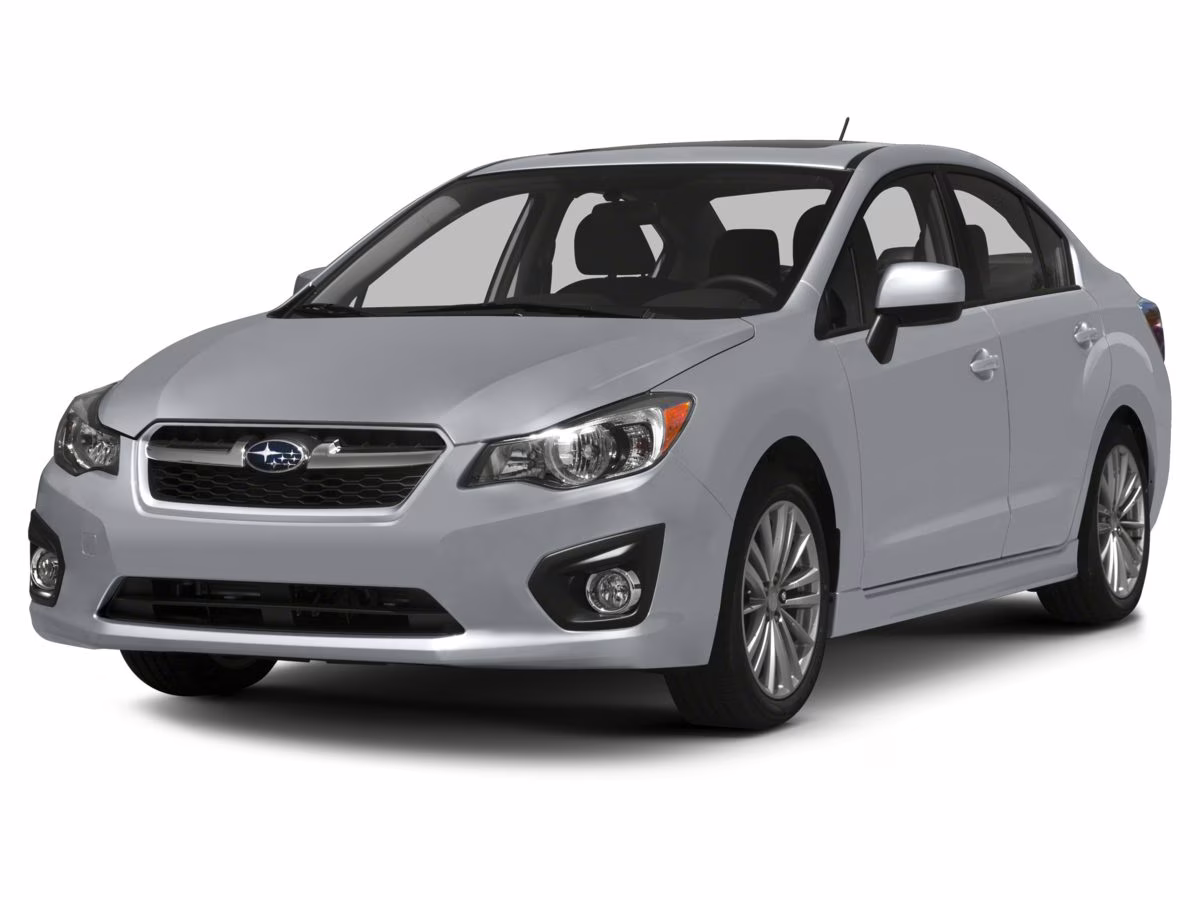 2014 Satin White Pearl Subaru Impreza 2.0i Premium AWD Sedan
