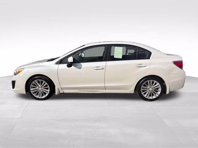 2014 Satin White Pearl Subaru Impreza 2.0i Premium AWD Sedan