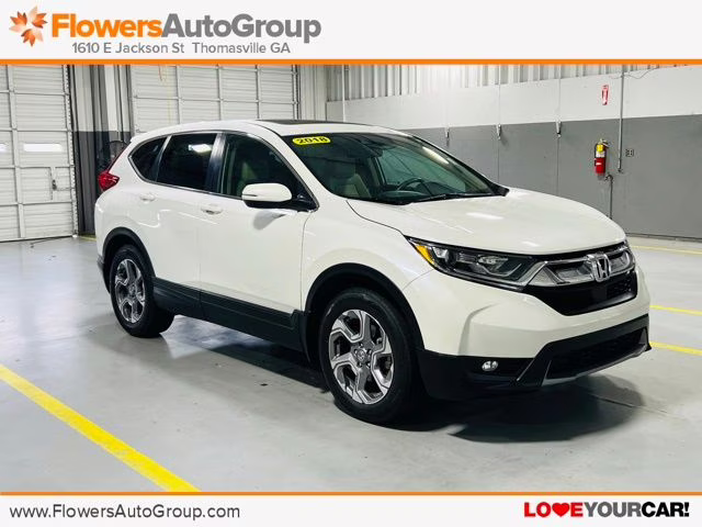 2018 White Diamond Pearl Honda CR-V EX-L FWD SUV