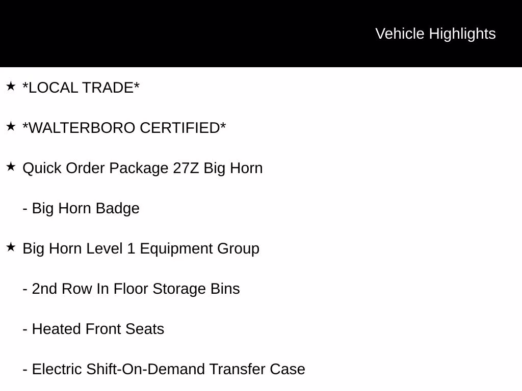2023 Delmonico Red Pearlcoat Ram 1500 Big Horn/Lone Star 4X4 Truck