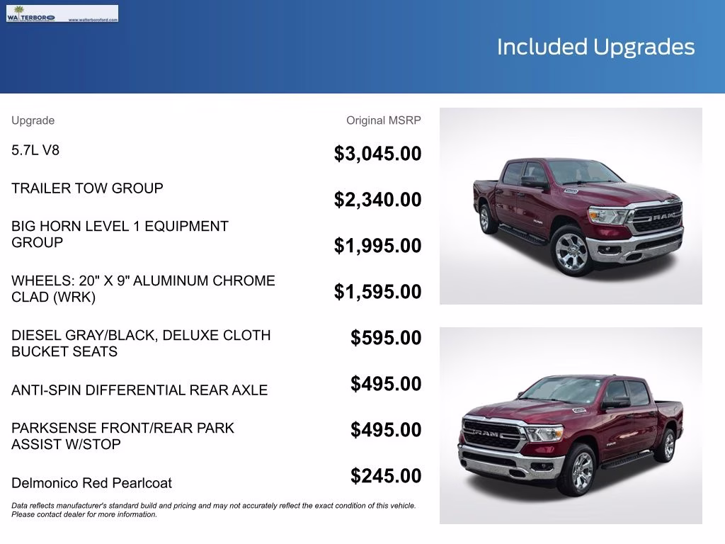 2023 Delmonico Red Pearlcoat Ram 1500 Big Horn/Lone Star 4X4 Truck