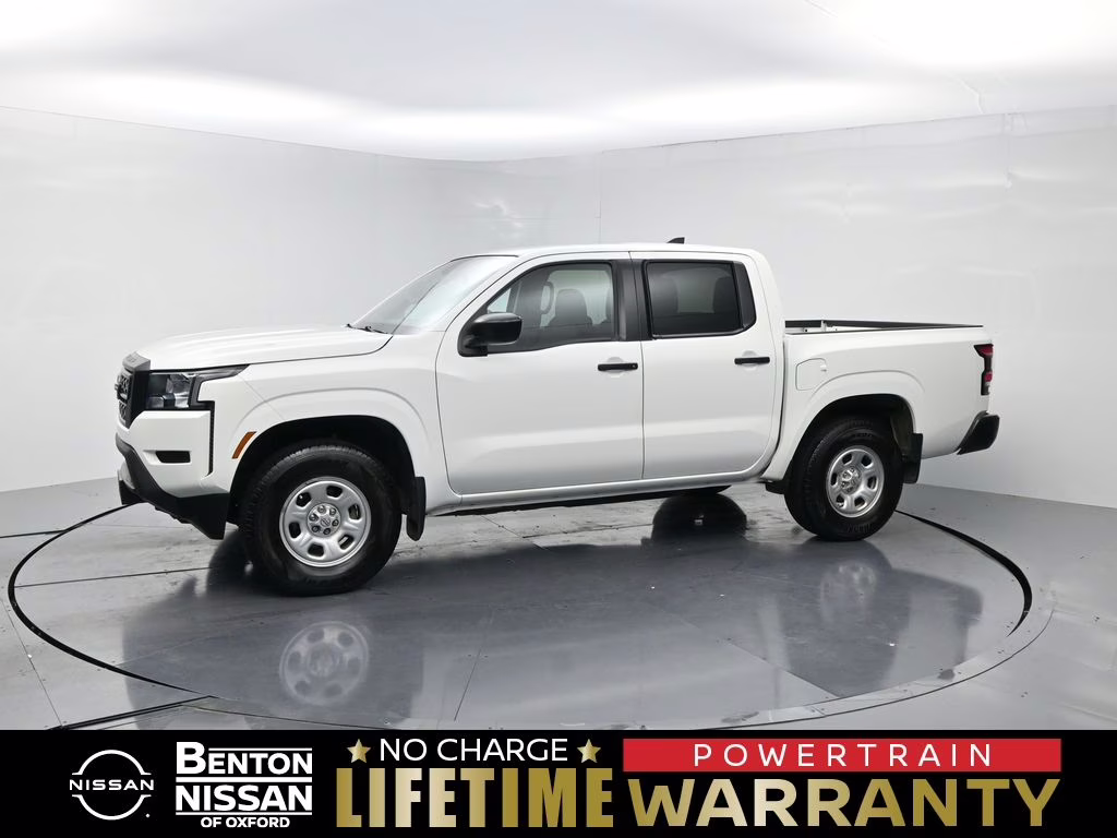 2022 Glacier White Nissan Frontier S 4X4 Truck