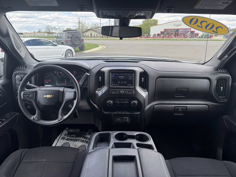 2020 Summit White Chevrolet Silverado 1500 Custom 4X4 Truck