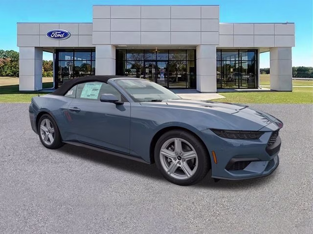 2026 Blue Ford Mustang EcoBoost RWD Convertible