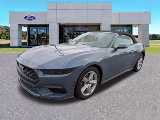 2026 Blue Ford Mustang EcoBoost RWD Convertible