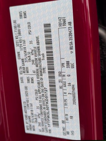 2026 Ruby Red Ford F-150 XLT 4X4 Truck