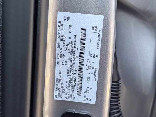 2025 Silver Metallic Ford F-150 XLT 4X4 Truck