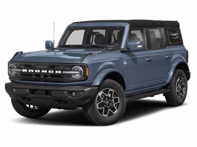 2025 Azure Gray Metallic Tri-Coat Ford Bronco Outer Banks 4X4 SUV