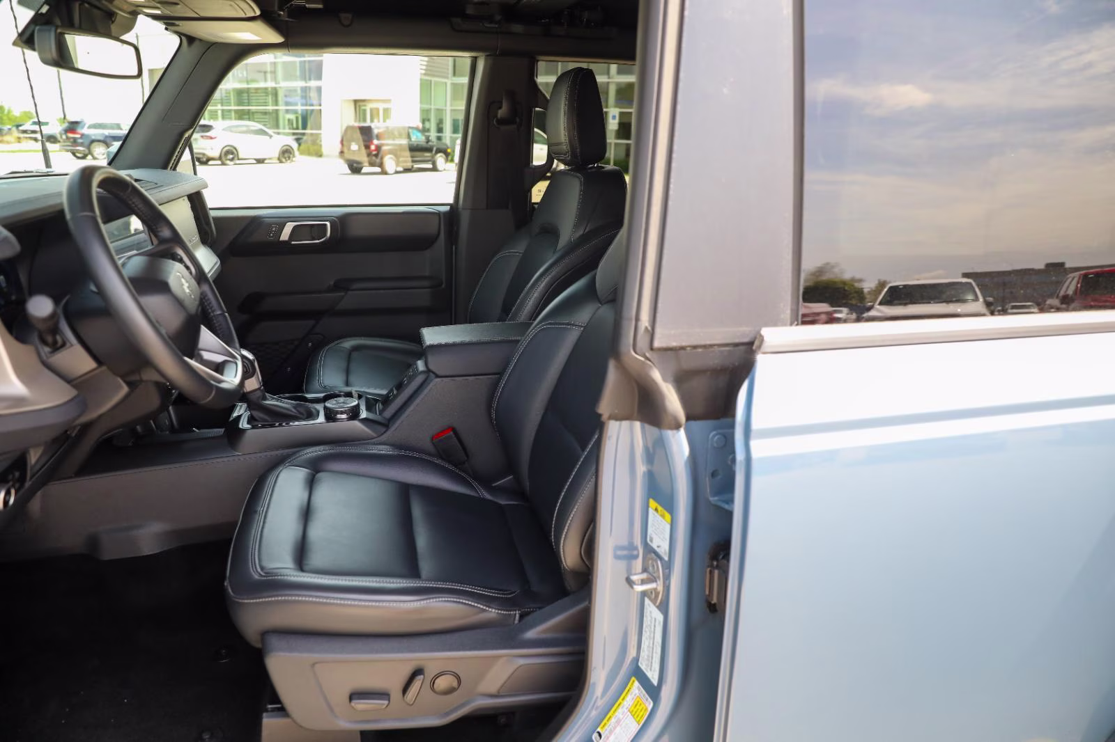 2025 Azure Gray Metallic Tri-Coat Ford Bronco Outer Banks 4X4 SUV