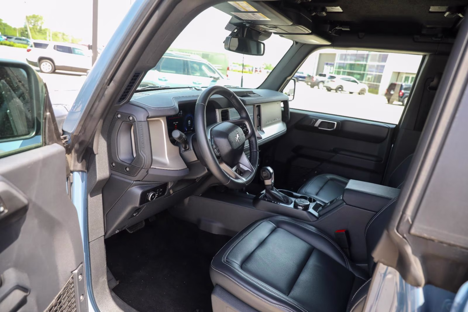 2025 Azure Gray Metallic Tri-Coat Ford Bronco Outer Banks 4X4 SUV