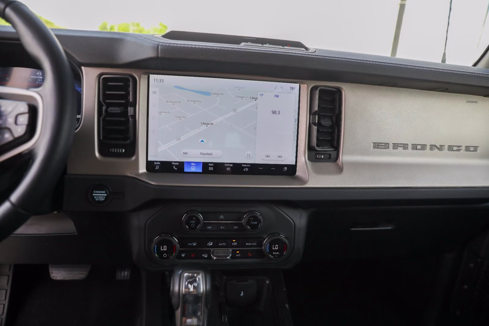 2025 Azure Gray Metallic Tri-Coat Ford Bronco Outer Banks 4X4 SUV