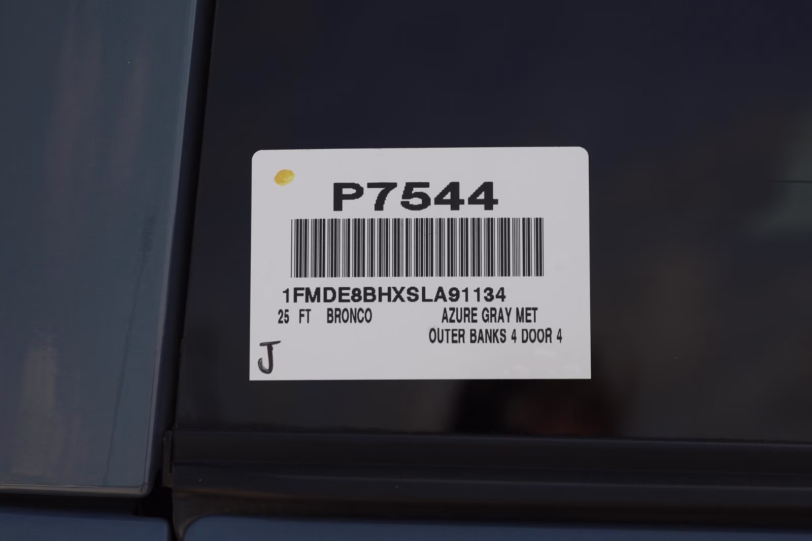 2025 Azure Gray Metallic Tri-Coat Ford Bronco Outer Banks 4X4 SUV