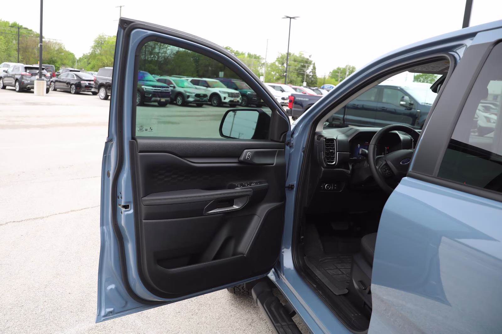 2025 Azure Gray Metallic Tri-Coat Ford Ranger XLT 4X4 Truck