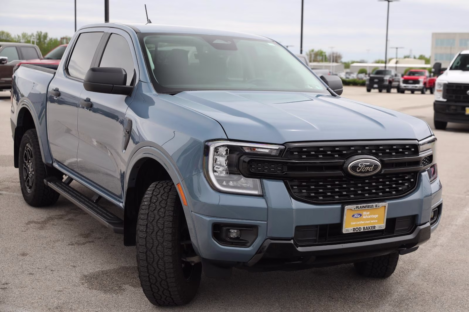 2025 Azure Gray Metallic Tri-Coat Ford Ranger XLT 4X4 Truck