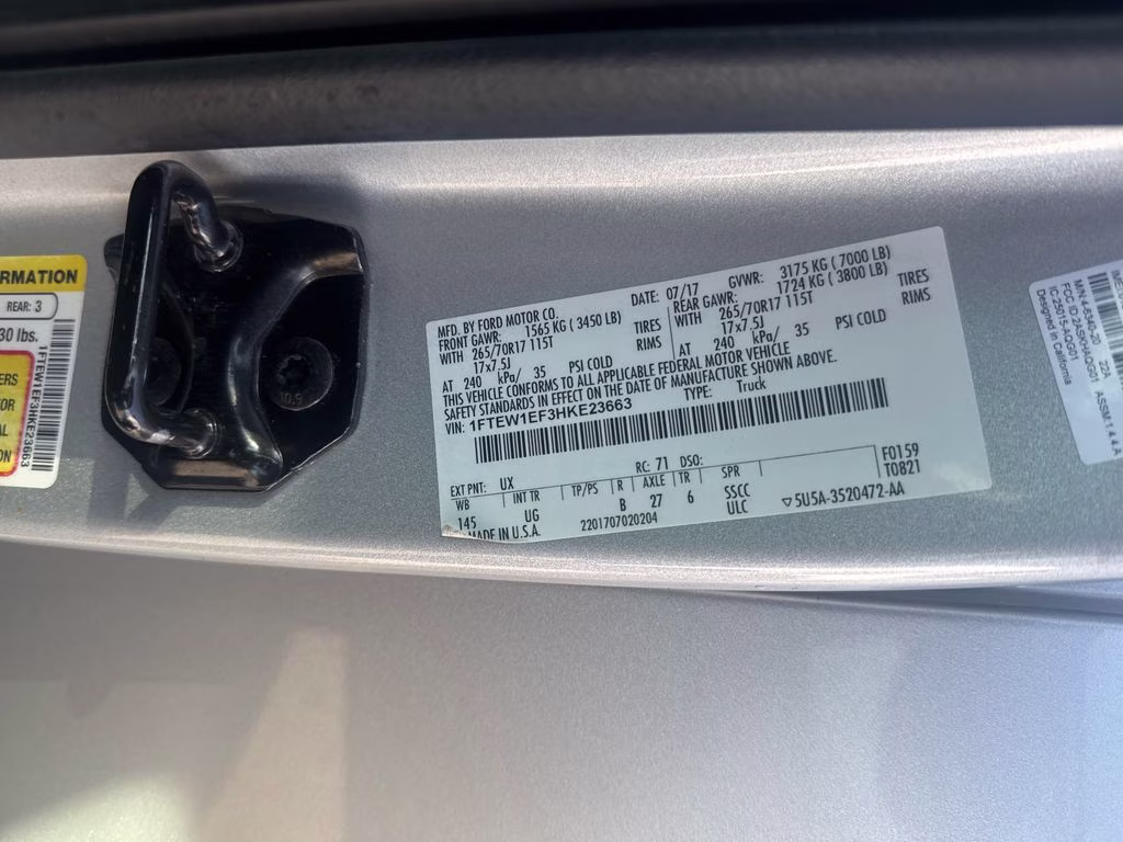 2017 Ingot Silver Ford F-150 XLT 4X4 Truck