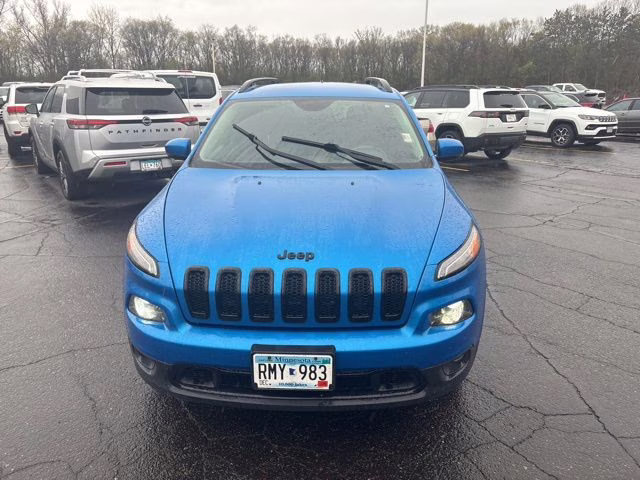 2018 Hydro Blue Pearlcoat Jeep Cherokee Limited 4X4 SUV