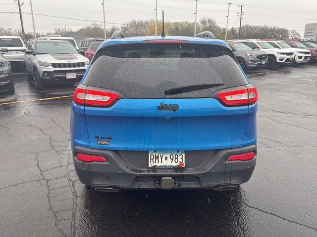 2018 Hydro Blue Pearlcoat Jeep Cherokee Limited 4X4 SUV