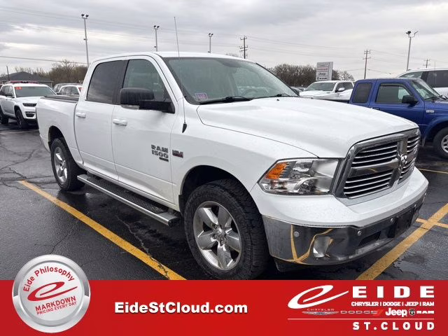 2019 Bright White Clearcoat Ram 1500 Big Horn 4X4 Truck