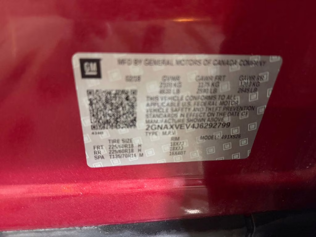 2018 Cajun Red Tintcoat Chevrolet Equinox Premier Preferred 1LZ AWD SUV
