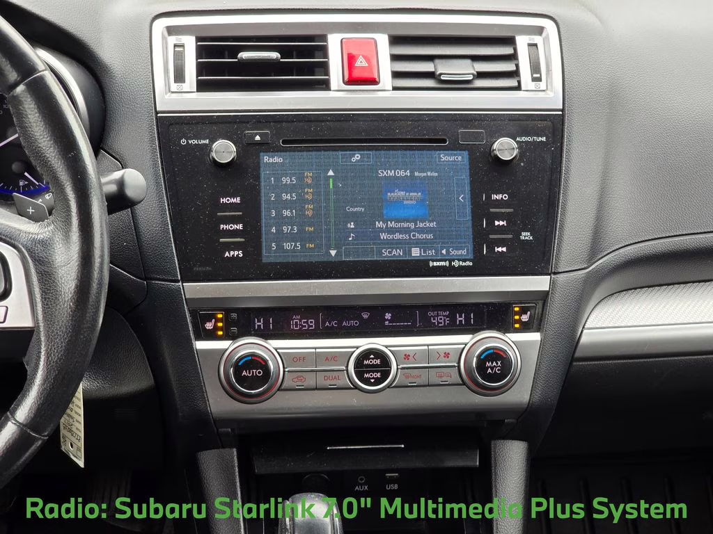 2017 Crystal Black Silica Subaru Outback 2.5i Premium AWD SUV