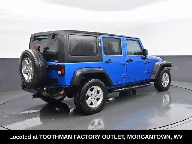 2016 Hydro Blue Pearl Coat Jeep Wrangler Unlimited Sport 4X4 SUV