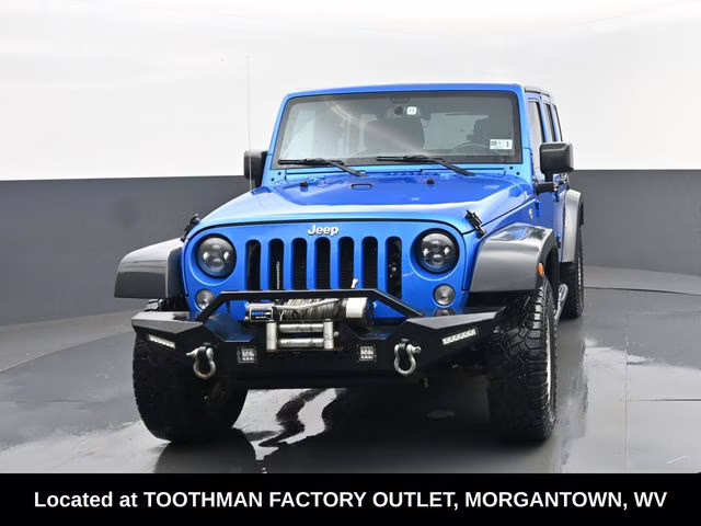 2016 Hydro Blue Pearl Coat Jeep Wrangler Unlimited Sport 4X4 SUV