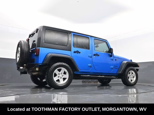 2016 Hydro Blue Pearl Coat Jeep Wrangler Unlimited Sport 4X4 SUV
