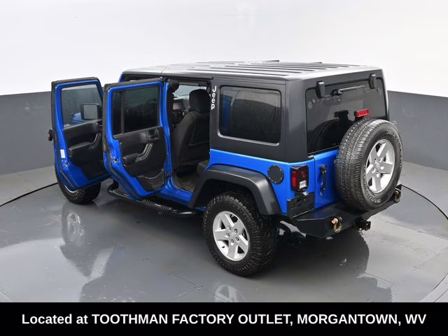 2016 Hydro Blue Pearl Coat Jeep Wrangler Unlimited Sport 4X4 SUV