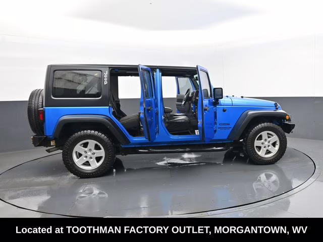 2016 Hydro Blue Pearl Coat Jeep Wrangler Unlimited Sport 4X4 SUV