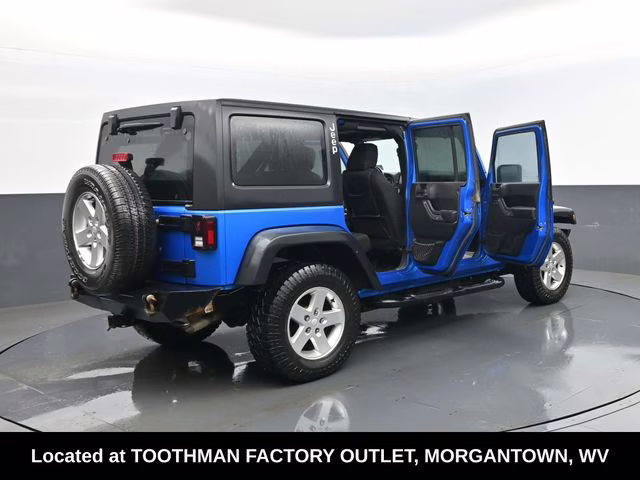2016 Hydro Blue Pearl Coat Jeep Wrangler Unlimited Sport 4X4 SUV