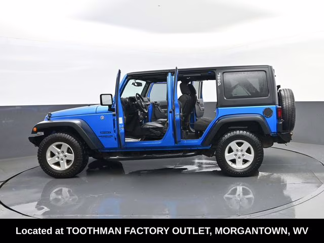 2016 Hydro Blue Pearl Coat Jeep Wrangler Unlimited Sport 4X4 SUV