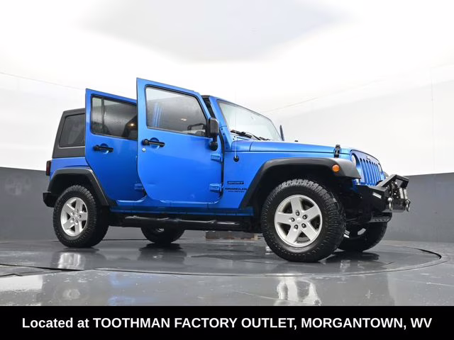 2016 Hydro Blue Pearl Coat Jeep Wrangler Unlimited Sport 4X4 SUV