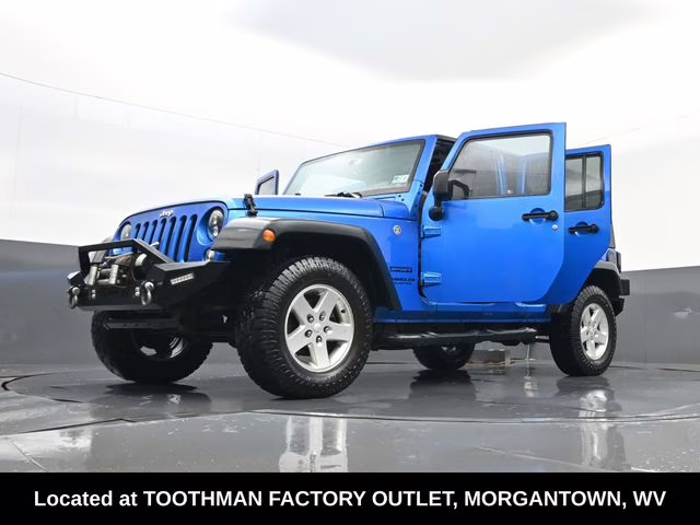 2016 Hydro Blue Pearl Coat Jeep Wrangler Unlimited Sport 4X4 SUV