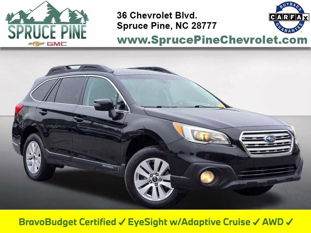 2017 Crystal Black Silica Subaru Outback 2.5i Premium AWD SUV