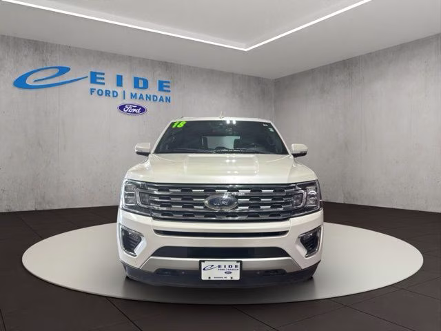 2018 White Platinum Metallic Tri-Coat Ford Expedition Max Limited 4X4 SUV
