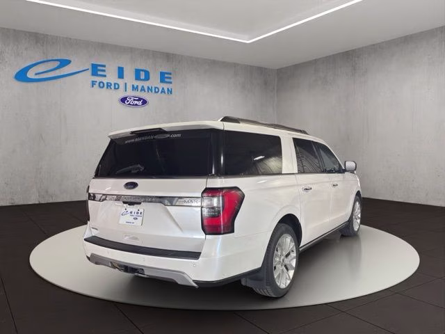 2018 White Platinum Metallic Tri-Coat Ford Expedition Max Limited 4X4 SUV