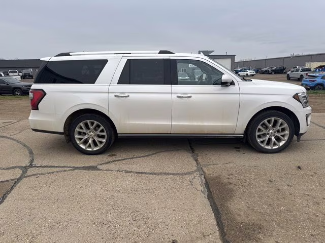 2018 White Platinum Metallic Tri-Coat Ford Expedition Max Limited 4X4 SUV
