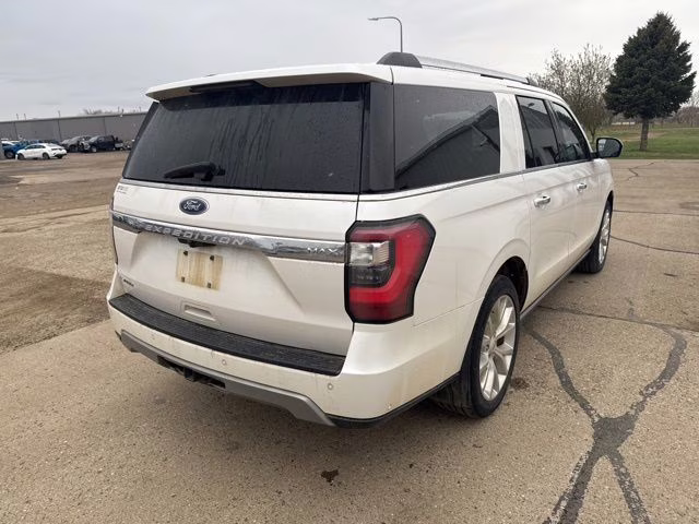 2018 White Platinum Metallic Tri-Coat Ford Expedition Max Limited 4X4 SUV
